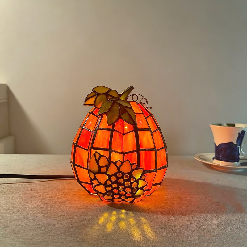💡 Last Day 50% OFF✨-🎃 Tiffany-Style Pumpkin Halloween Decor for Elegant Glow & Spooky Seasonal Home Ambiance 🕯️