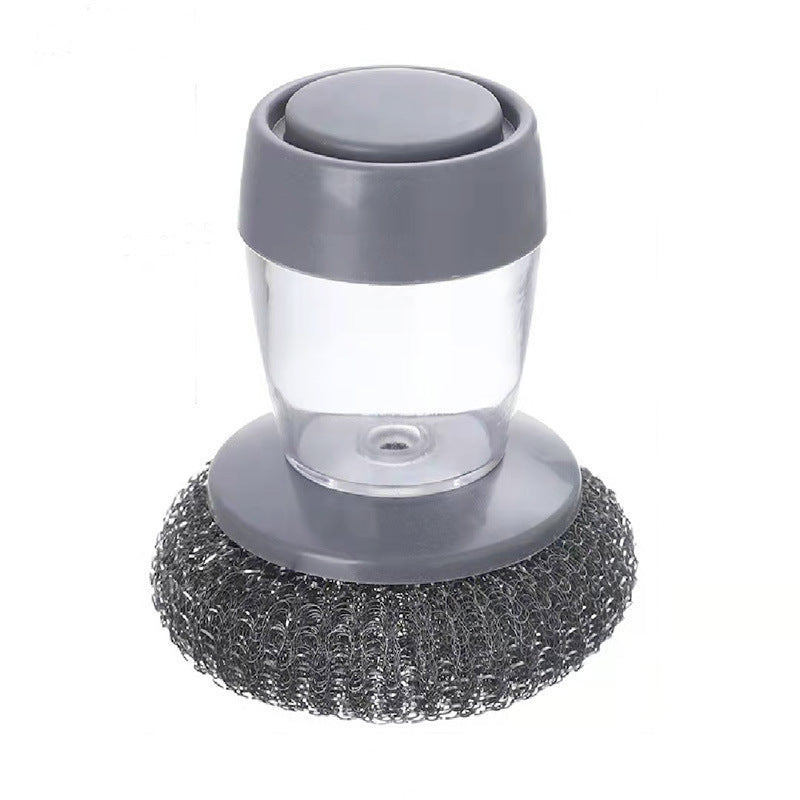 🧽 Liquid-Dispensing Cleaning Scrubber – Reusable Grease & Grime Remover