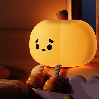 😴 Last Day 50% OFF✨-🎃Ultimate Pumpkin Night Light for a Cozy Halloween Glow All Night Long ✨