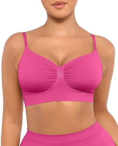 TK Plus-Size Wireless Nursing Bra with Pads – Seamless, Beautiful-Back Design for Full Bust