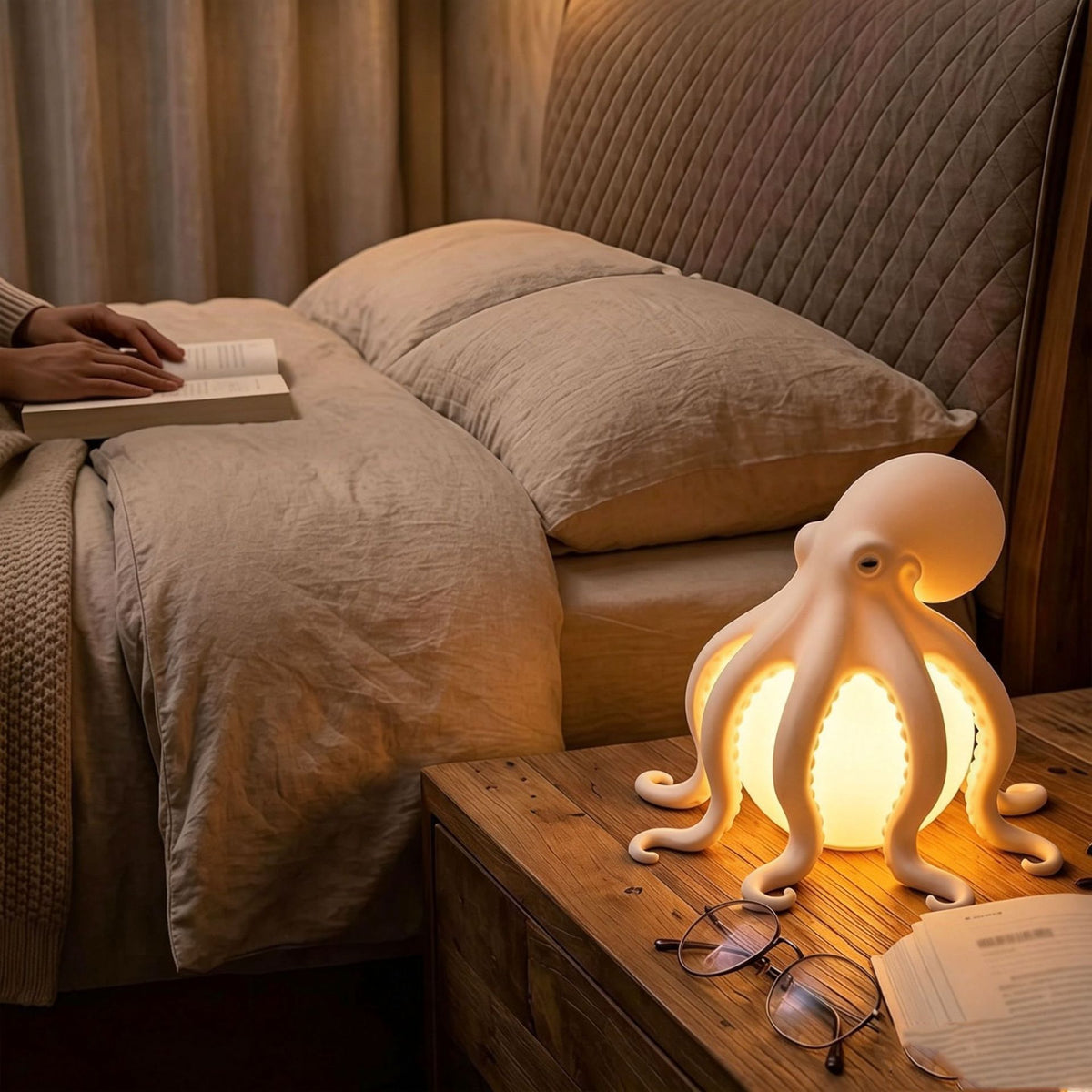 🐙 Holiday Celebration 50% OFF ✨-🌌Octopus Ocean Decor Table Lamp for Unique Underwater-Inspired Ambiance 🌊
