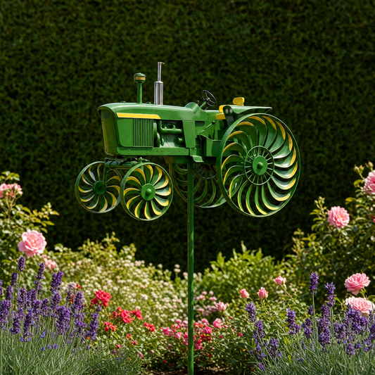 🔥 Last Day 50% OFF✨-🌾 Earl's Handmade Tractor Wind Spinner for Charming Garden Decor 🚜✨