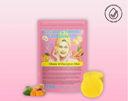 Cotonnets nettoyants au curcuma et acide kojique