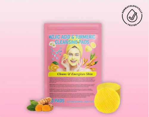 Cotonnets nettoyants au curcuma et acide kojique