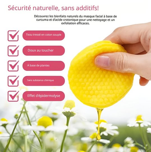 Cotonnets nettoyants au curcuma et acide kojique