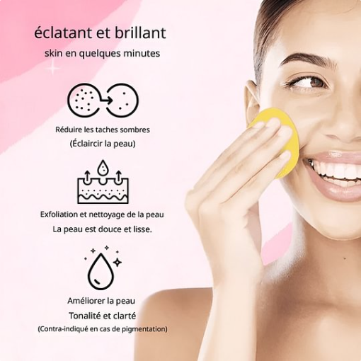 Cotonnets nettoyants au curcuma et acide kojique