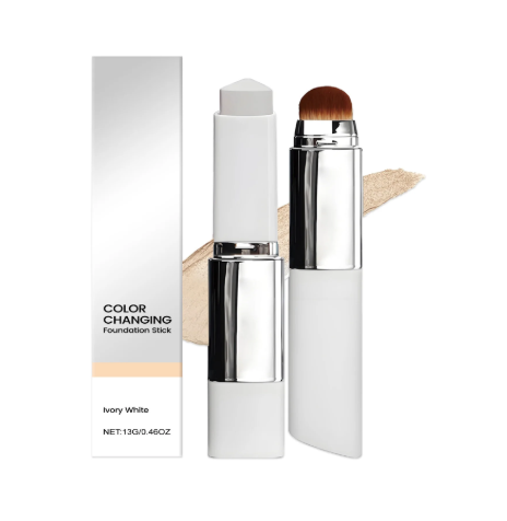 Stick fond de teint 2‑en‑1 changeant de couleur