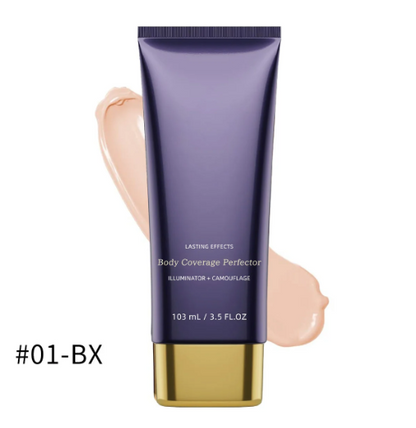 Maquillage corporel imperméable, léger et parfaitement sans défauts.
