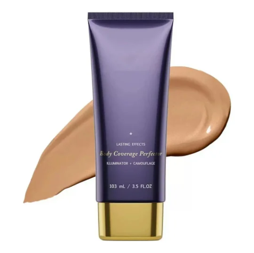 Maquillage corporel imperméable, léger et parfaitement sans défauts.