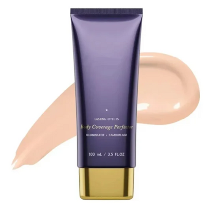 Maquillage corporel imperméable, léger et parfaitement sans défauts.