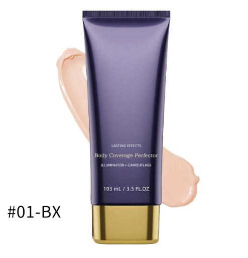 Maquillage corporel imperméable, léger et parfaitement sans défauts.