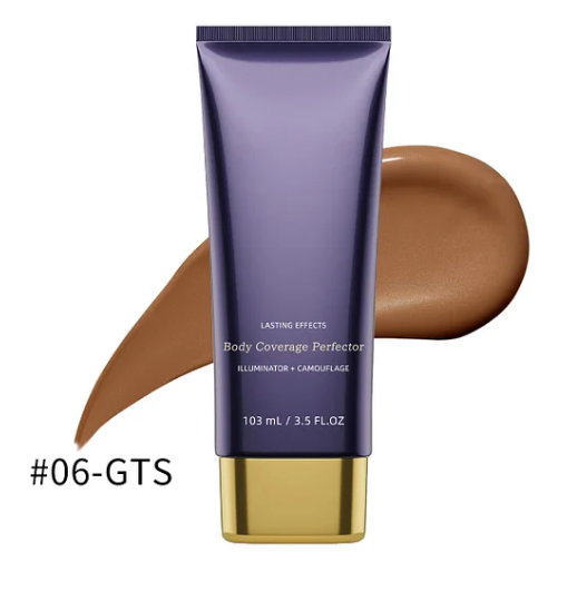 Maquillage corporel imperméable, léger et parfaitement sans défauts.