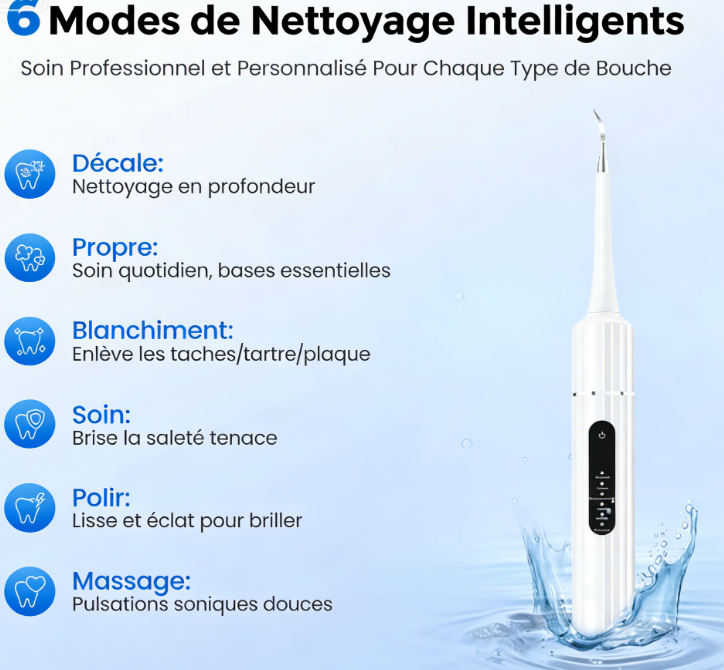 Kit de nettoyage dentaire électrique