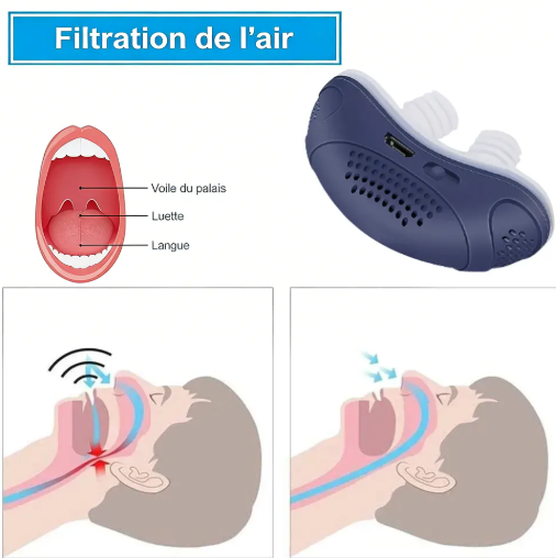 Le premier micro-CPAP anti-ronflement, sans tuyau ni masque