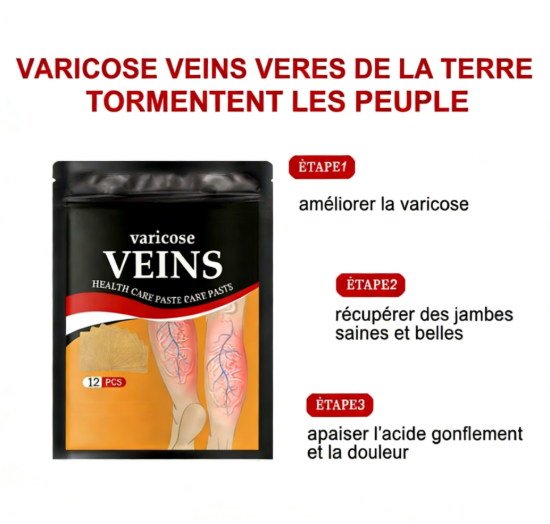 Patch pour varices | Gonflement, fatigue et Santé veineuse