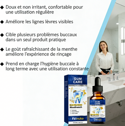 Bain de bouche pour soins dentaires