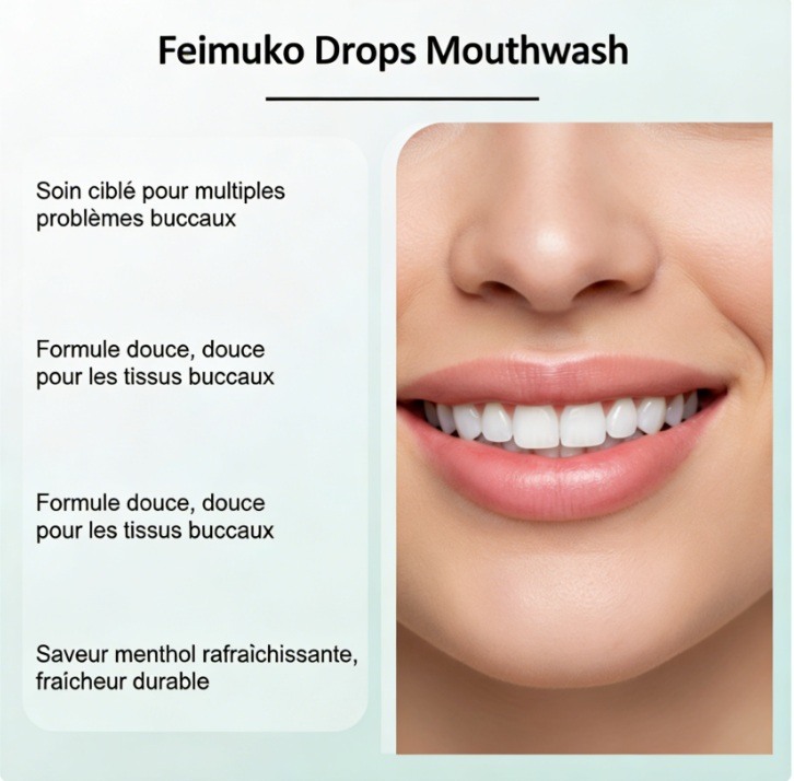 Bain de bouche pour soins dentaires