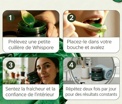 Complément alimentaire à base de plantes pour gel contre l'halitose