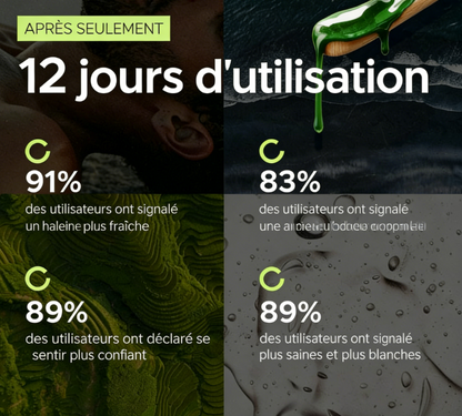 Complément alimentaire à base de plantes pour gel contre l'halitose