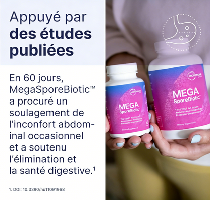 MegaSporeBiotic capsules de thréonate de magnésium