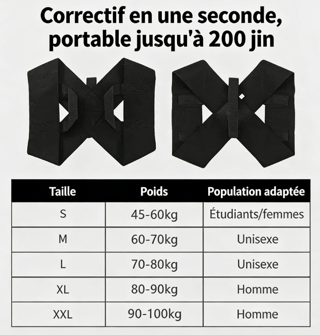 correcteur de posture dorsale