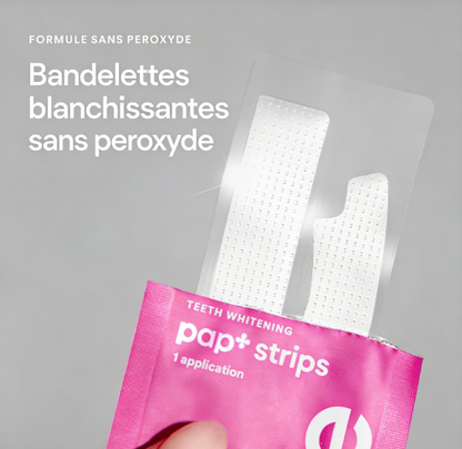 Bandes blanchissantes pour les dents