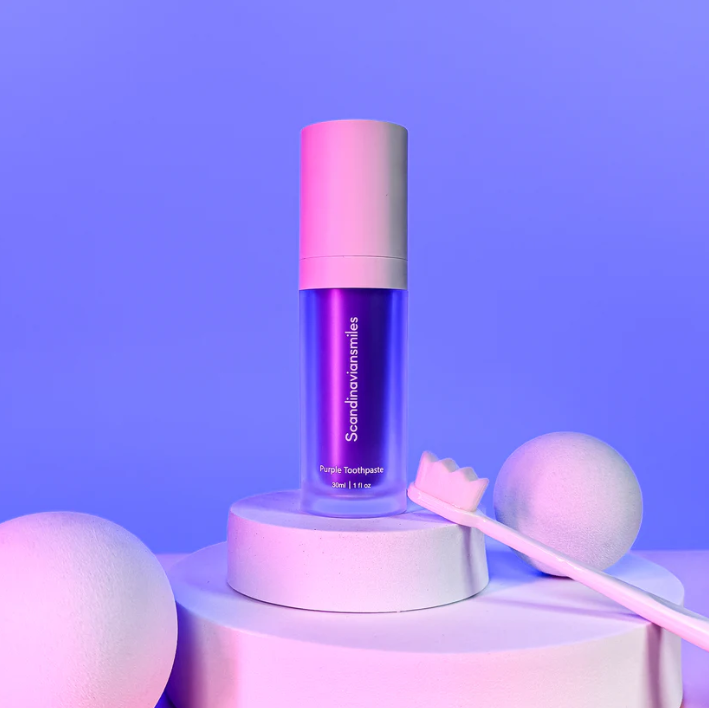 Dentifrice Violet – Soin Éclat & Blancheur Visuelle