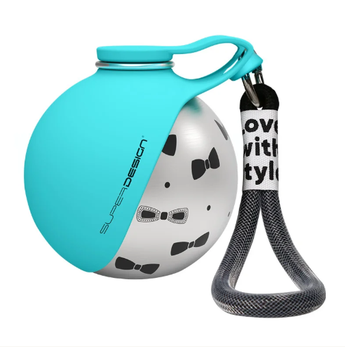 Bouteilles d'eau pliables en silicone et en acier inoxydable pour animaux de compagnie