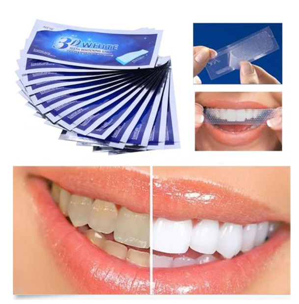 Bandes blanchissantes 3D – Soins d’hygiène bucco-dentaire