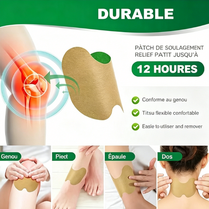 10 patchs aux herbes pour les genoux