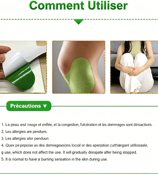 10 patchs aux herbes pour les genoux
