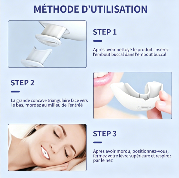 Embout Buccal Anti-Ronflement en Silicone – Confort et Qualité Supérieure