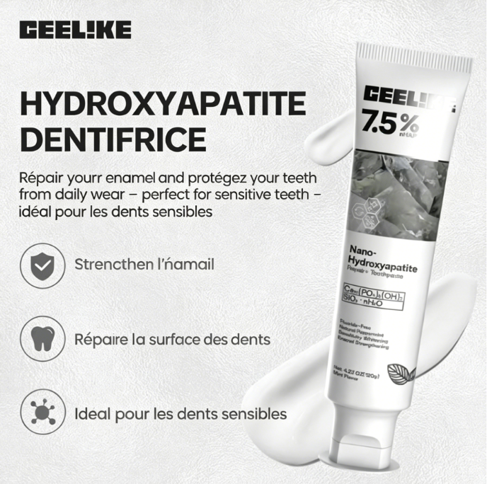 Dentifrice Blanchissant à l’Hydroxyapatite – Sans Fluor
