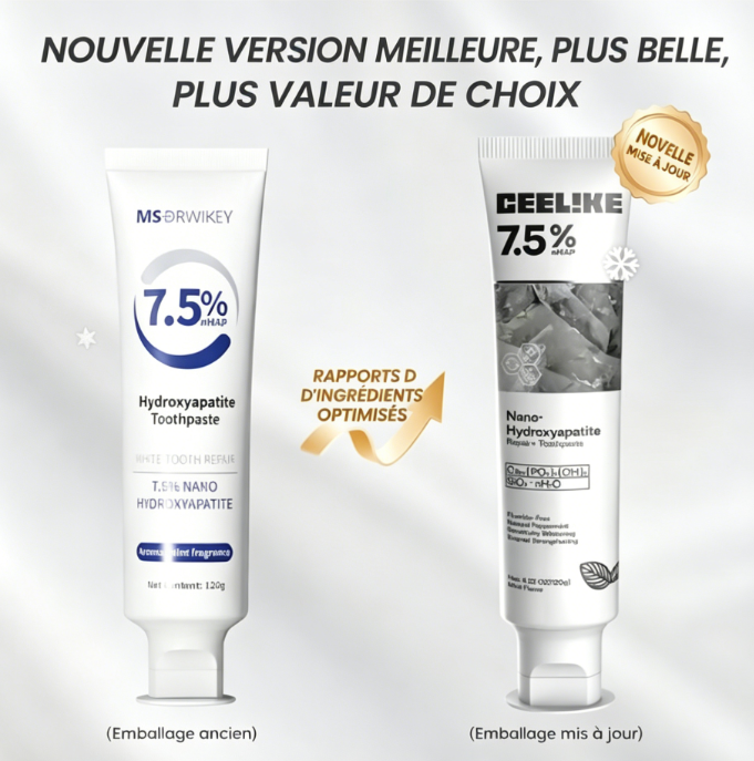 Dentifrice Blanchissant à l’Hydroxyapatite – Sans Fluor