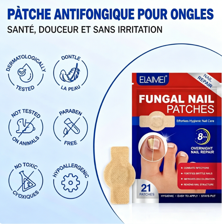 Patchs de soin et de correction des orteils pour la nuit
