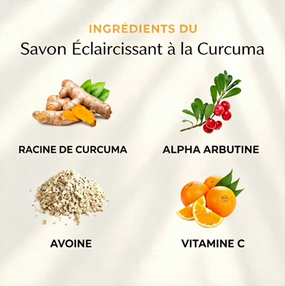 Savon éclaircissant au curcuma