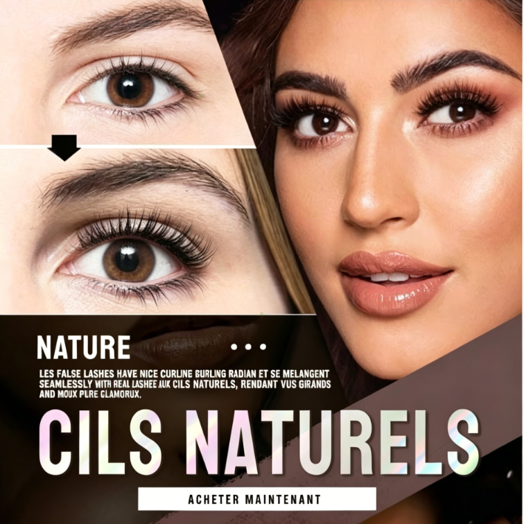 Cils auto-adhésifs réutilisables – Regard glamour en un instant