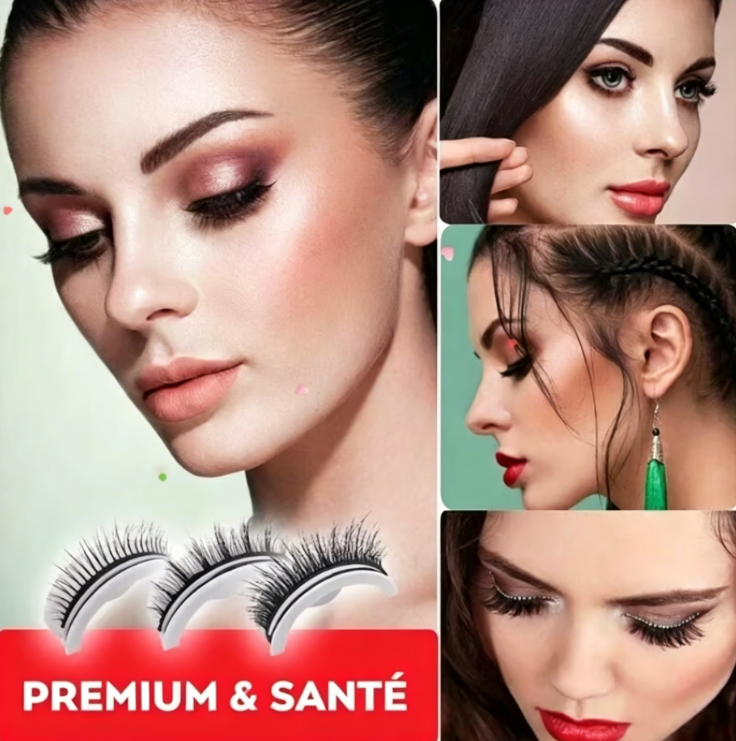 Cils auto-adhésifs réutilisables – Regard glamour en un instant