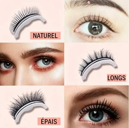 Cils auto-adhésifs réutilisables – Regard glamour en un instant