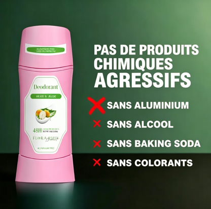 Stick anti-transpirant aux ingrédients naturels