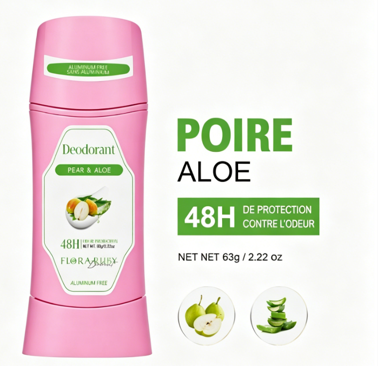 Stick anti-transpirant aux ingrédients naturels