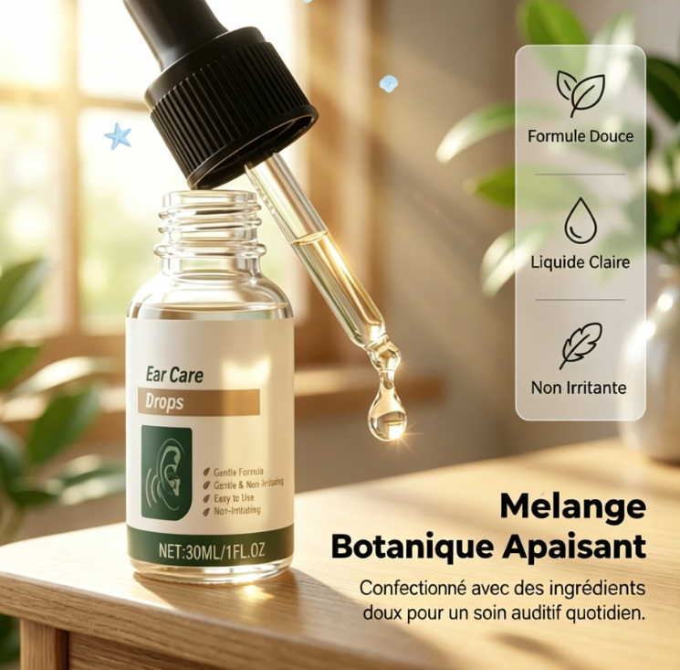Gouttes douces pour le soulagement des acouphènes