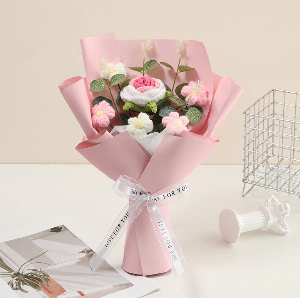 Bouquet au crochet fait main – Édition spéciale Fête des Mères