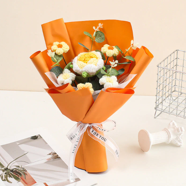 Bouquet au crochet fait main – Édition spéciale Fête des Mères