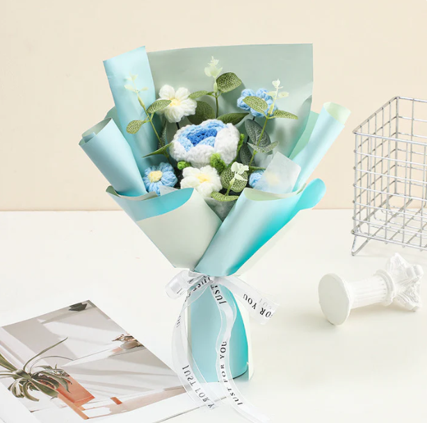 Bouquet au crochet fait main – Édition spéciale Fête des Mères