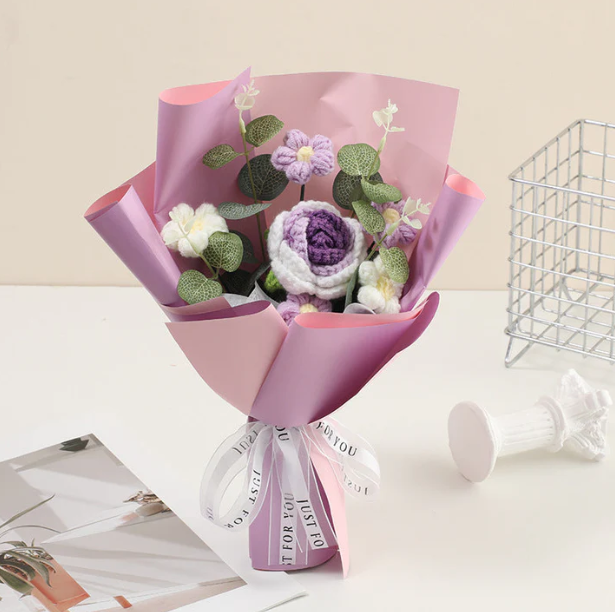 Bouquet au crochet fait main – Édition spéciale Fête des Mères