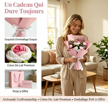 Bouquet au crochet fait main – Édition spéciale Fête des Mères