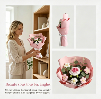 Bouquet au crochet fait main – Édition spéciale Fête des Mères