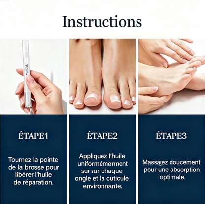 Stylo de traitement contre les mycoses des ongles — Adapté aux ongles abîmés