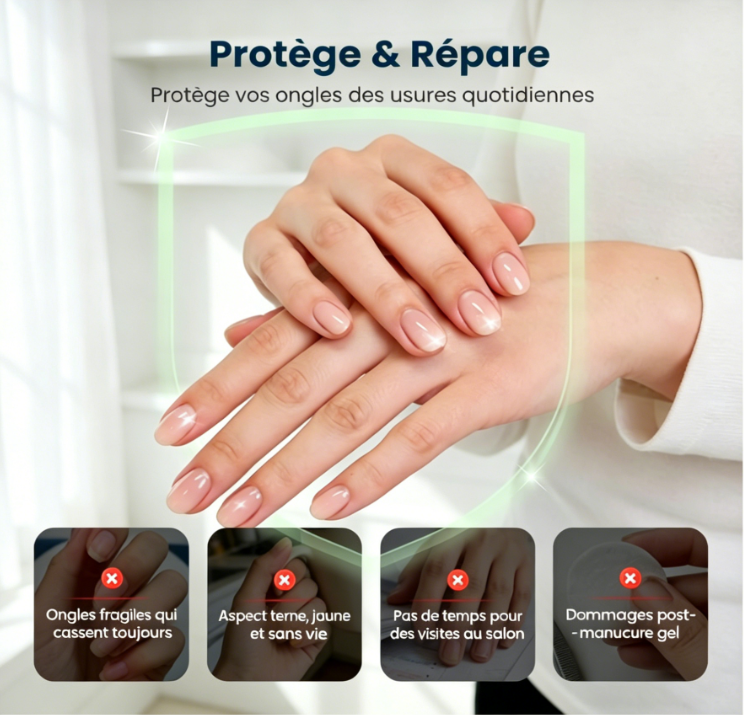 Huile pour les ongles haute brillance à séchage rapide